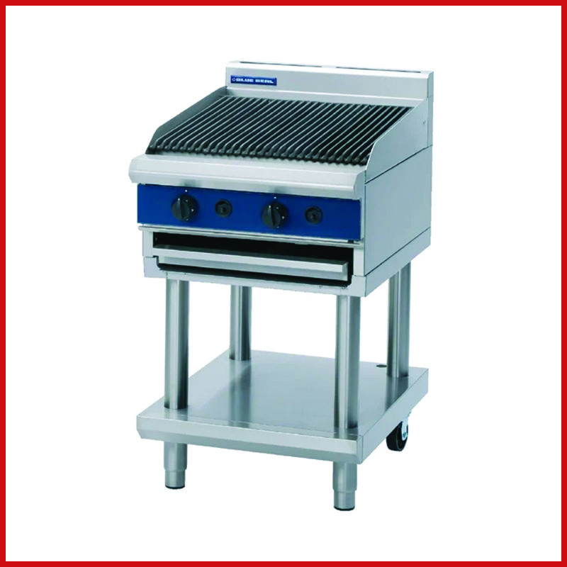 Blue Seal G594-LS - Two Burner Gas Chargrill - 600mm